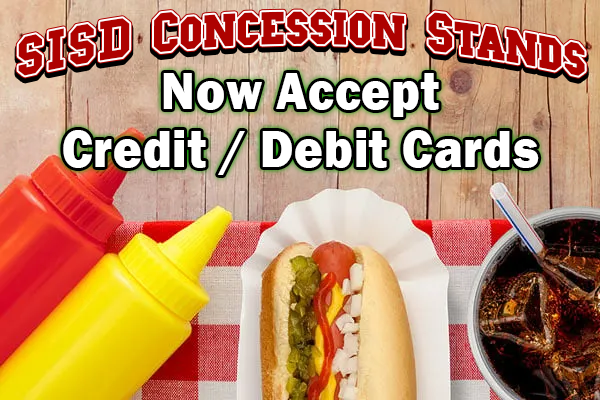 SISD Concessions Now Accept Credit/Debit Payments