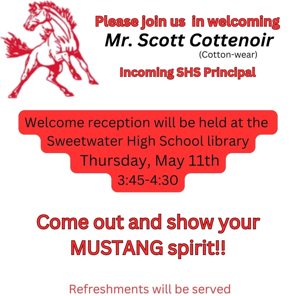 Welcoming Mr. Scott Cottenoir-Incoming SHS Principal 